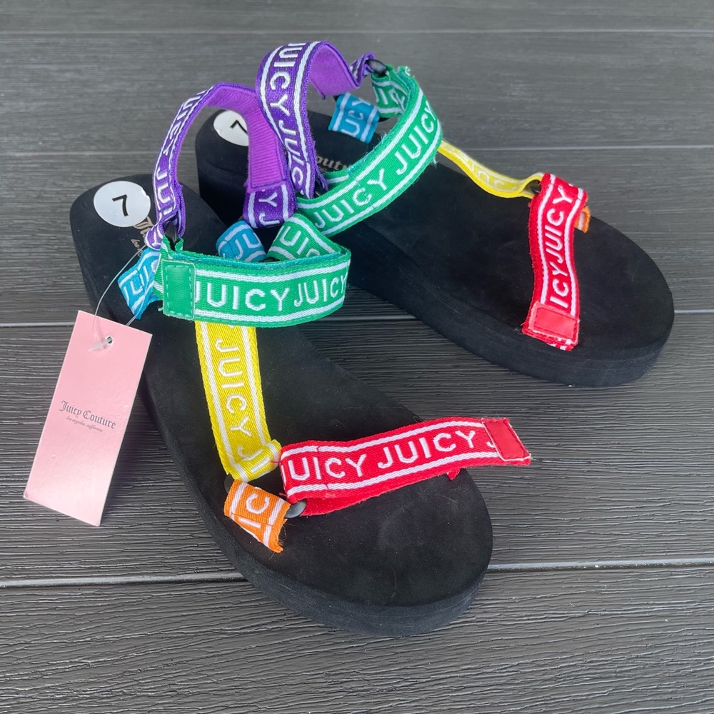 Juicy couture RARE rainbow sandals